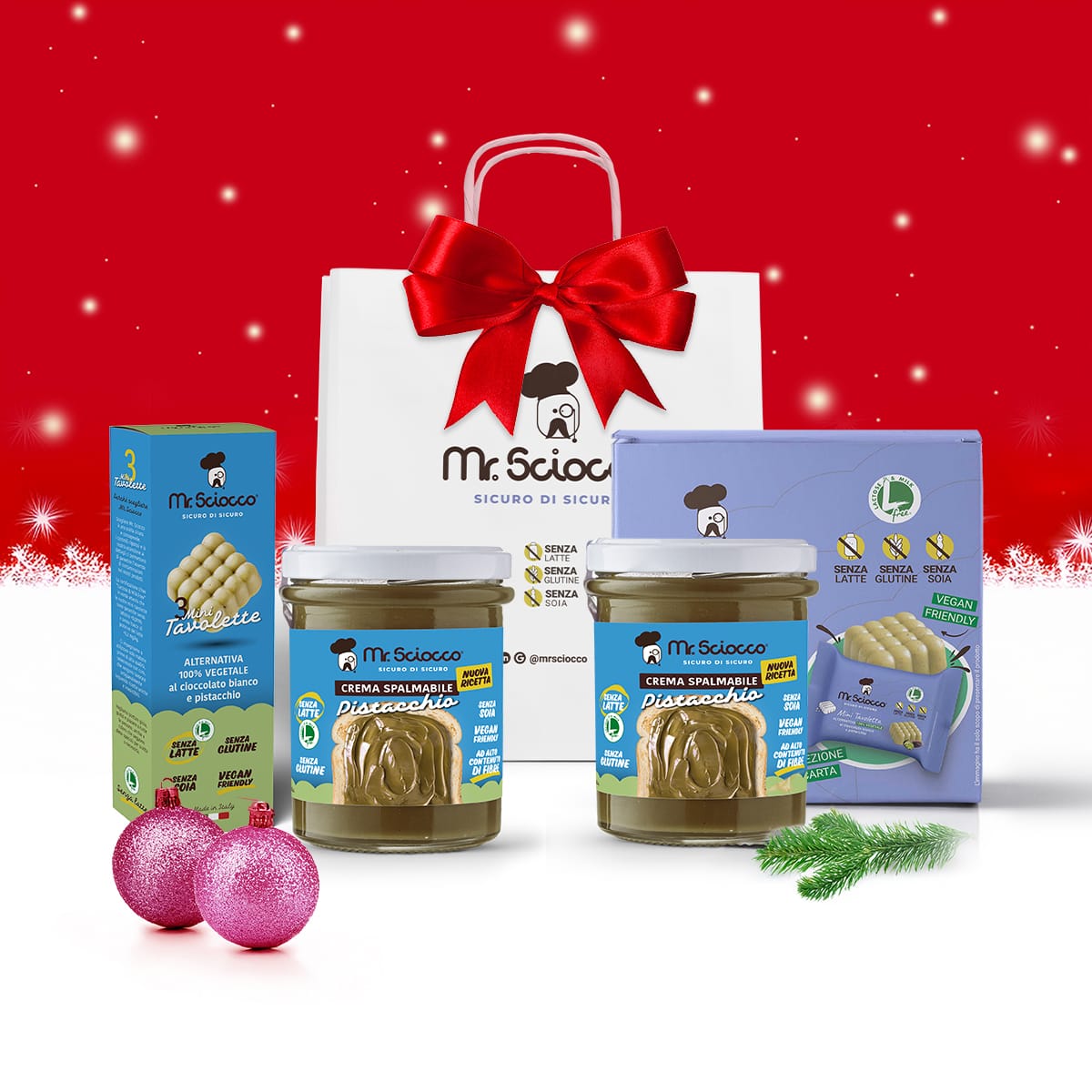 Box regalo pistacchio senza latte Mr.Sciocco