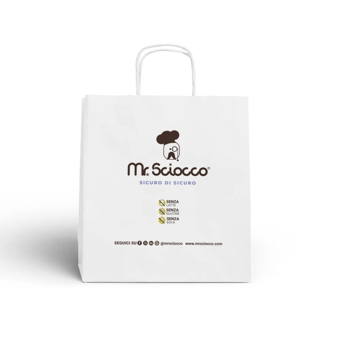 Confezione regalo per cioccolato senza lattosio e proteine del latte