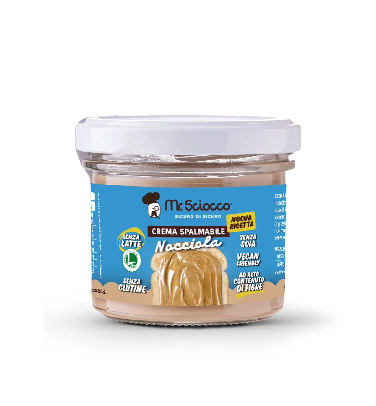 Lactose-free spreads. Hazelnut, Pistachio, Cocoa, White Chocolate