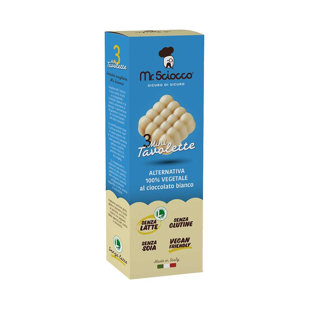 Tris Mini Tovolette Cioccolato Bianco Senza Lattosio