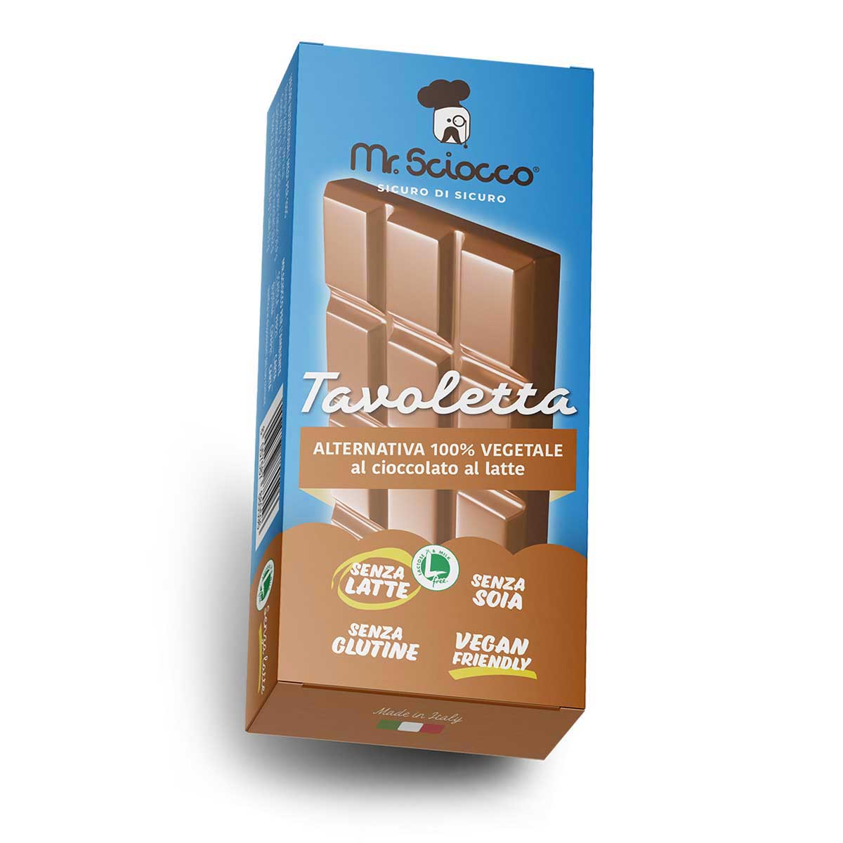 Tavoletta 50 g al cioccoalto al latte senza lattosio