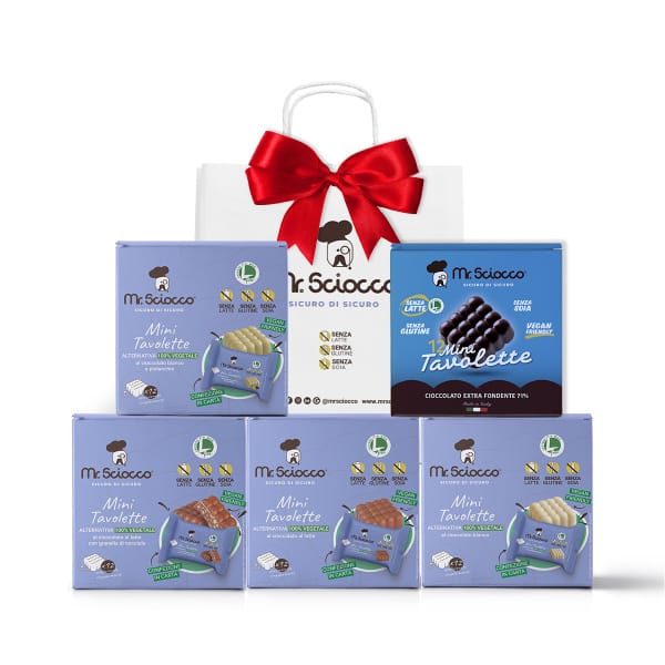 box regalo cubi cioccolato assortiti senza latte