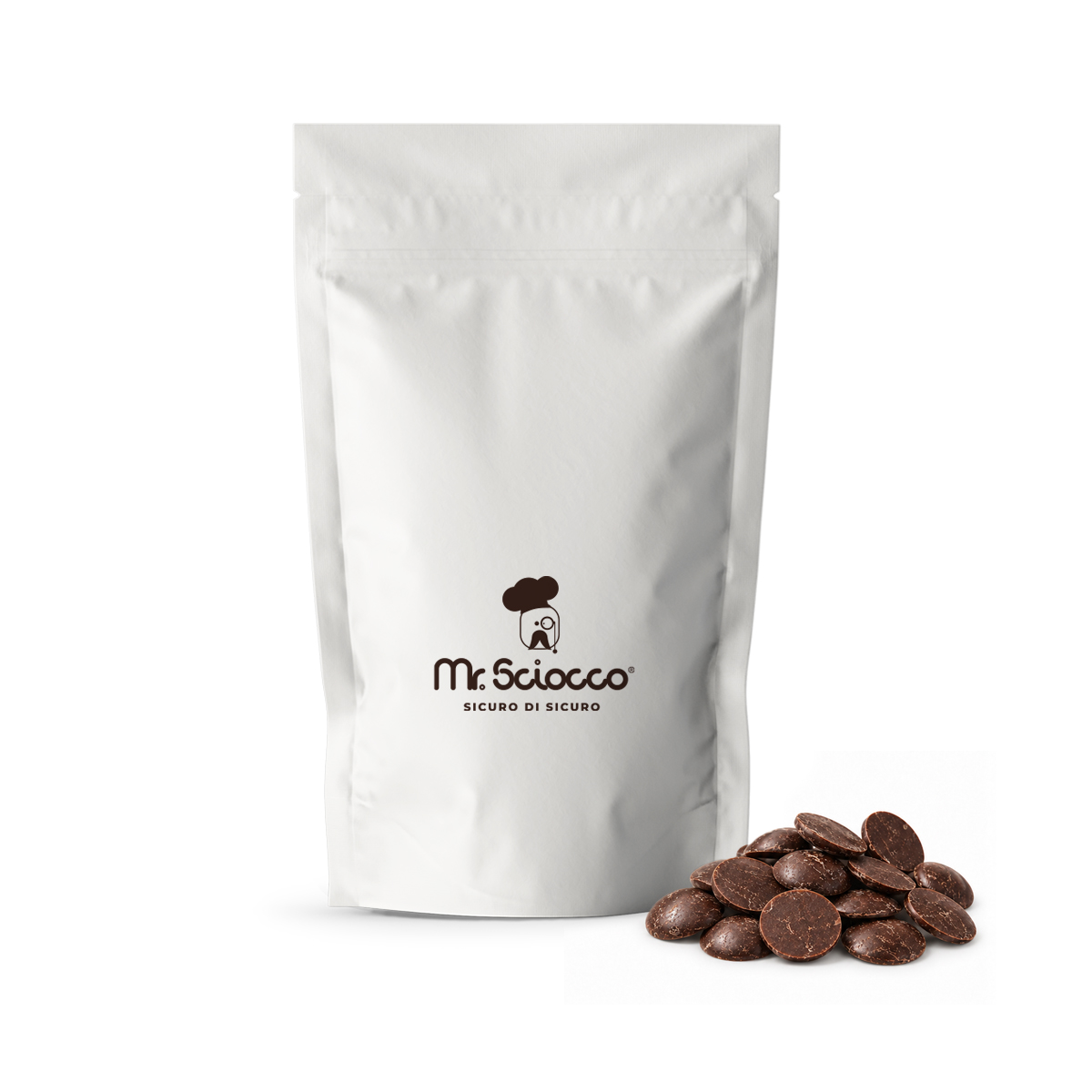 INTENSA 60 - Gocce di copertura al Cioccolato Fondente 60% - Doypack 500g