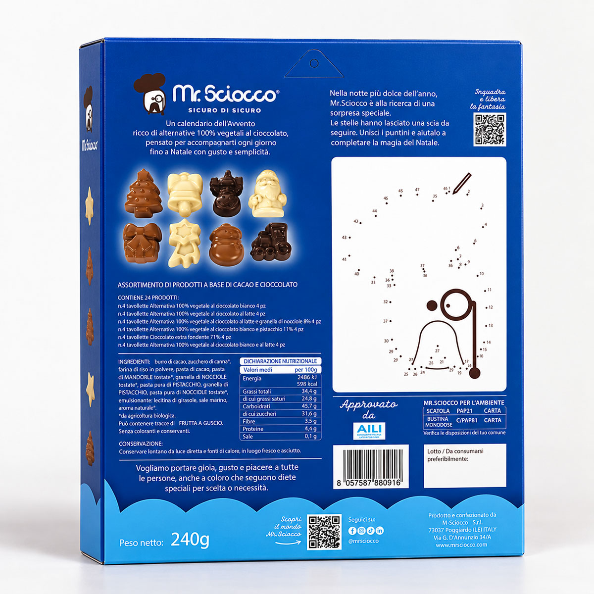 Calendario dell’Avvento Mr.Sciocco - 24 prodotti assortiti in 6 gusti - 240 g - immagine 3