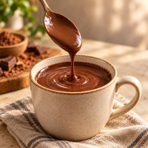 SciokiCup, cioccolata calda cremosa preparata con acqua senza latte e glutine