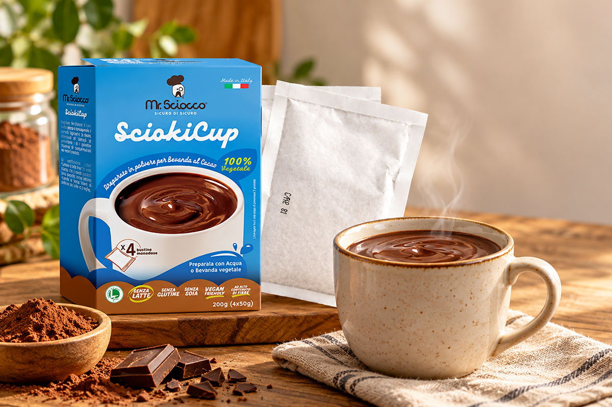 SciokiCup, cioccolata calda senza latte Mr.Sciocco