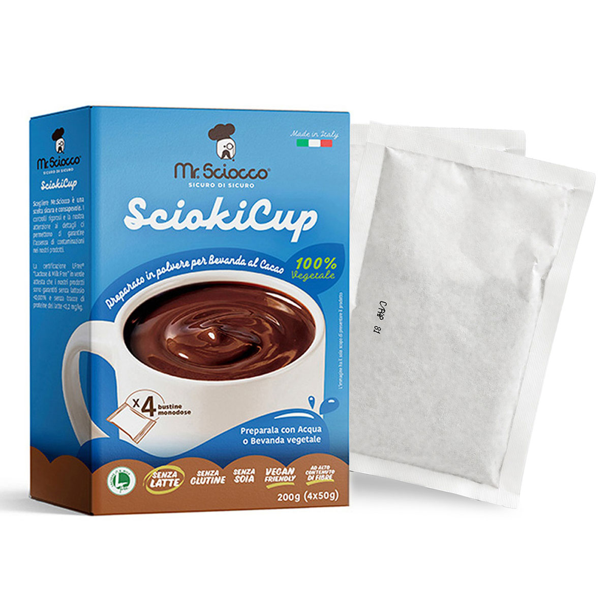 SciokiCup - Alternativa 100% vegetale alla cioccolata in tazza 200 g